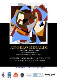 Angelo Rinaldi, Ritmo Astratto,Casa Museo Gaia da Camino,Manifesto
